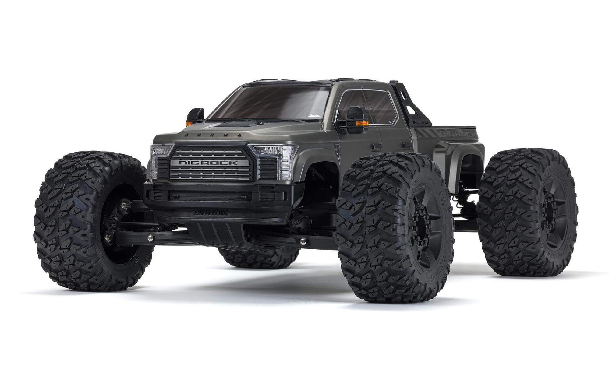 Monster Truck Big Rock 6S Grau, ARTR, 1:7<br>Crewcab Pick-Up Monstertruck mit brachialem 6S Brushless Antrieb