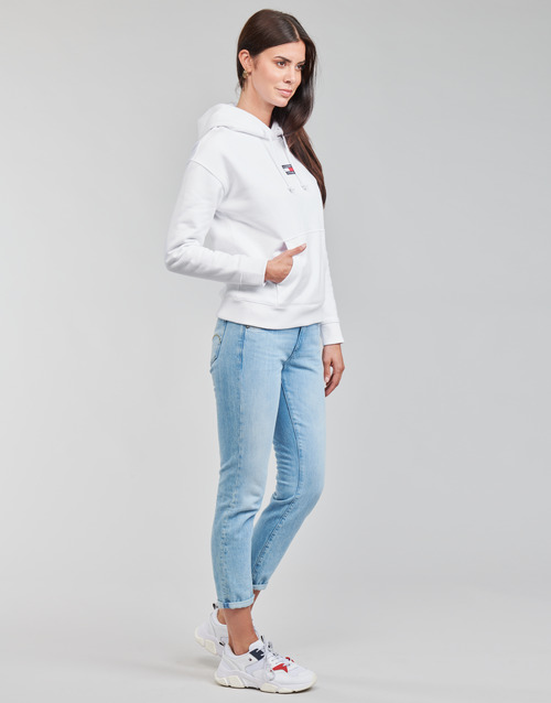 Tommy Jeans - TJW TOMMY CENTER BADGE HOODIE - Blanc