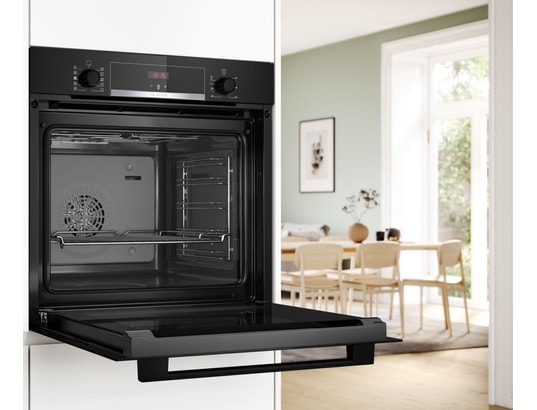 BOSCH - Four encastrable EcoClean HQA534BB3, Série 4, Ajout de vapeur