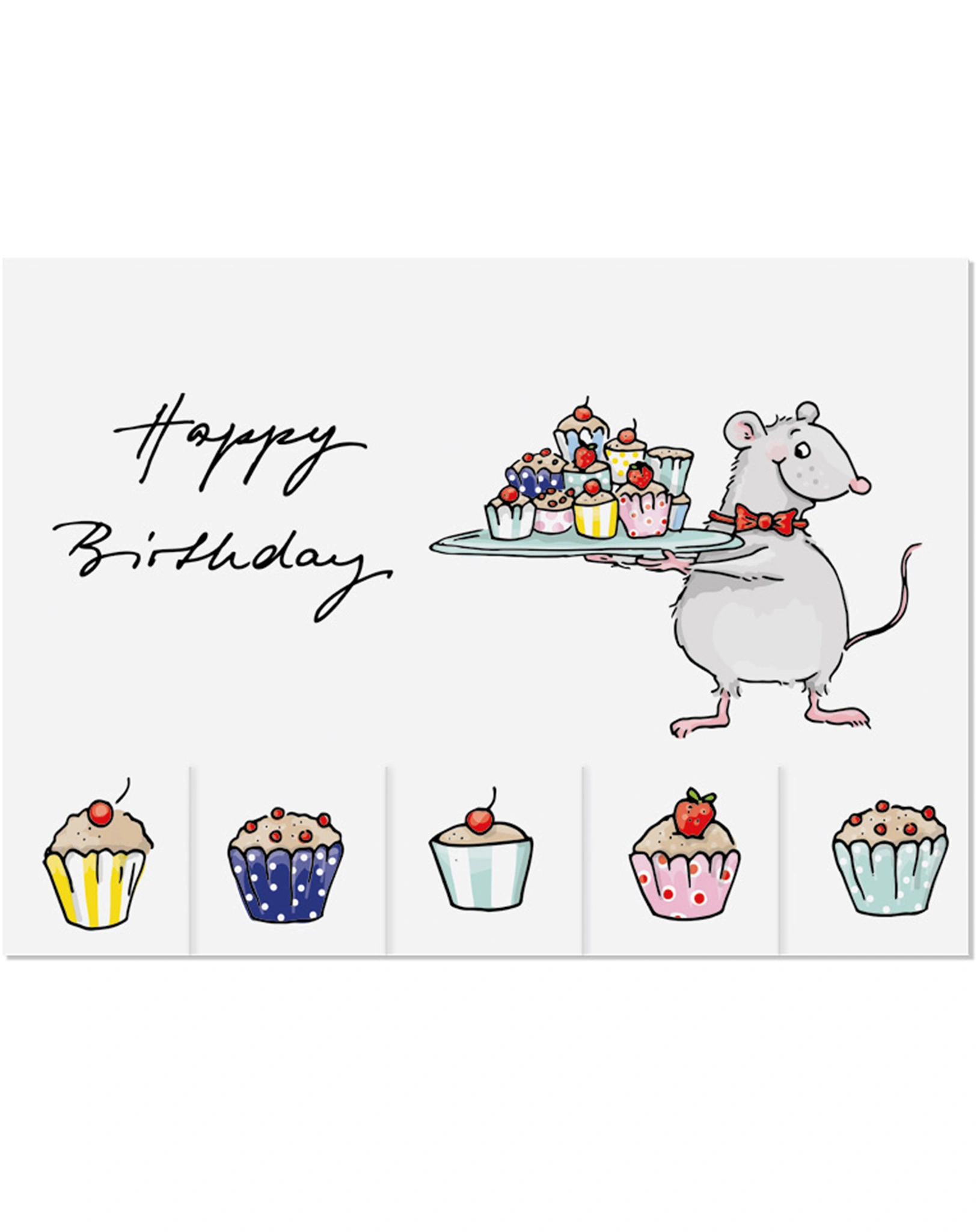 Postkarte BIRTHDAY ZUM MITNEHMEN 5er-Set
