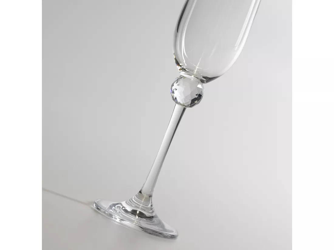 Verre À Champagne Diamant Moyennement Transparent 24 x 7