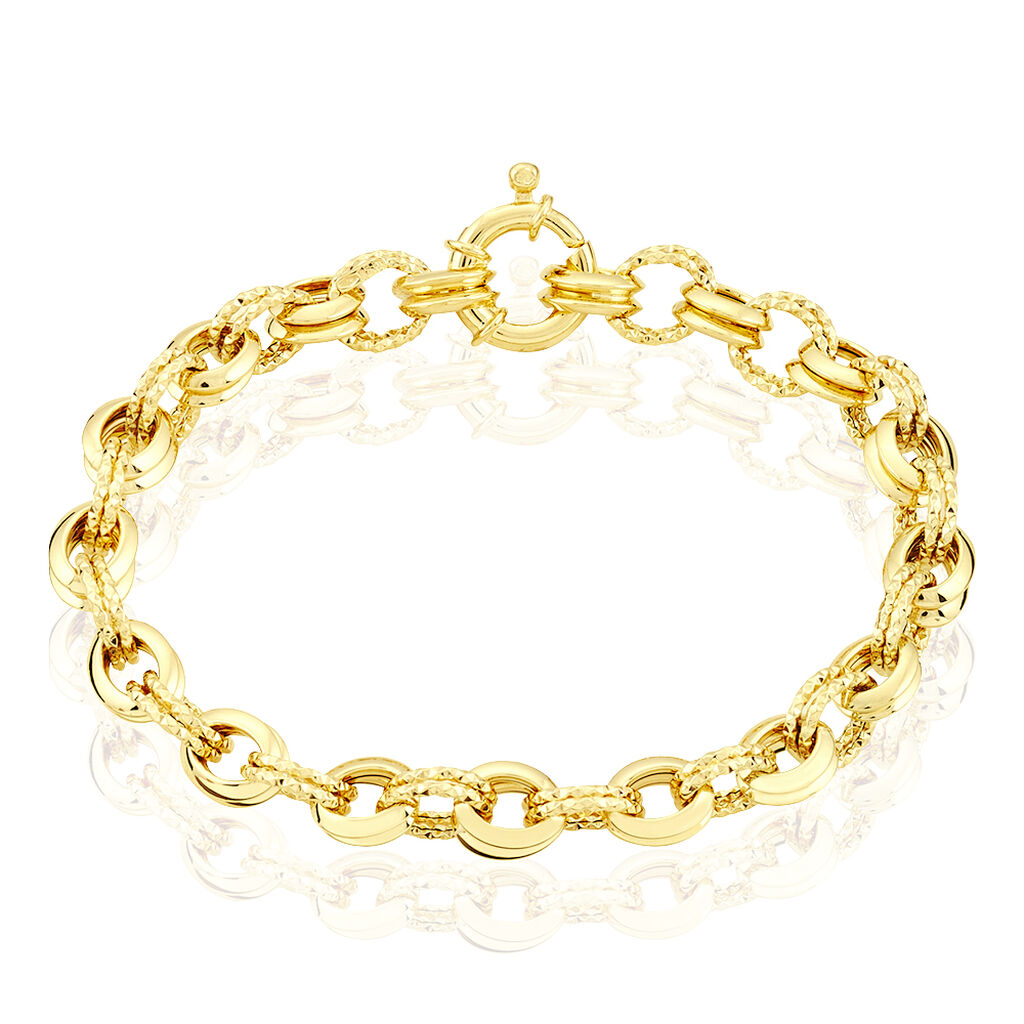 Bracelet Maille Or Jaune