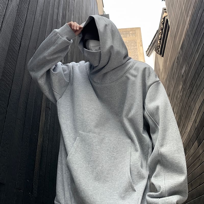emeisa - Effen hoodie met col