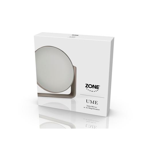 Zone Ume Bordspejl, Taupe, Ø19 cm
