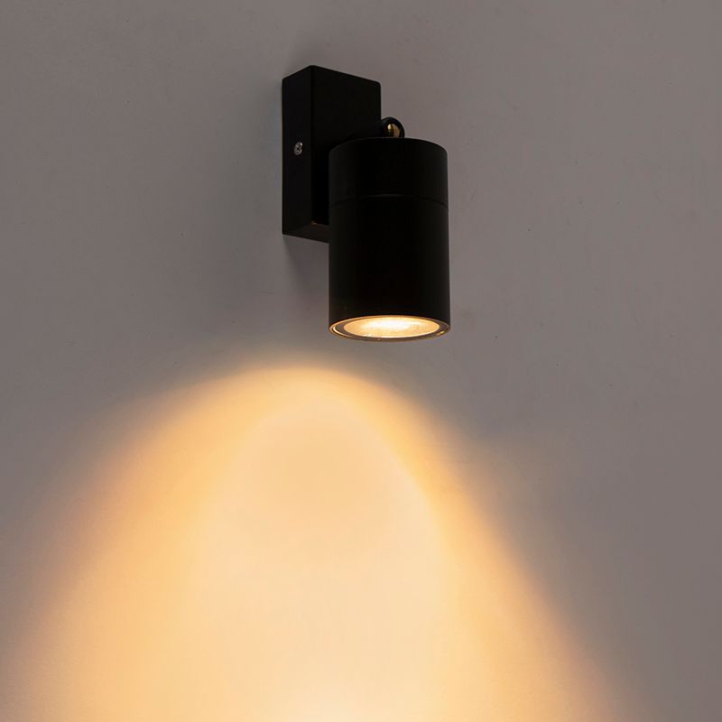 Buitenwandlamp zwart verstelbaar IP44 - Solo