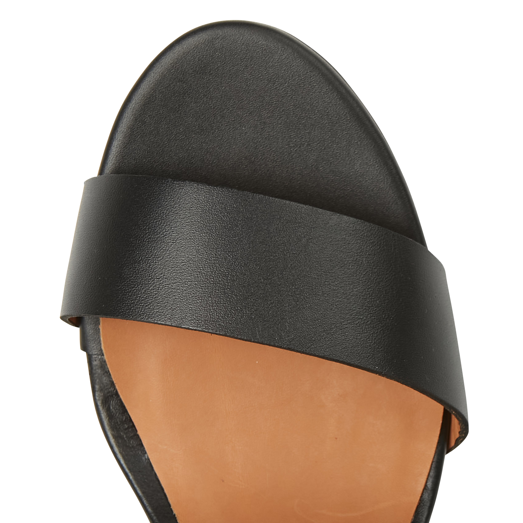 LIDIA - Sandales à talon en cuir | Noir
