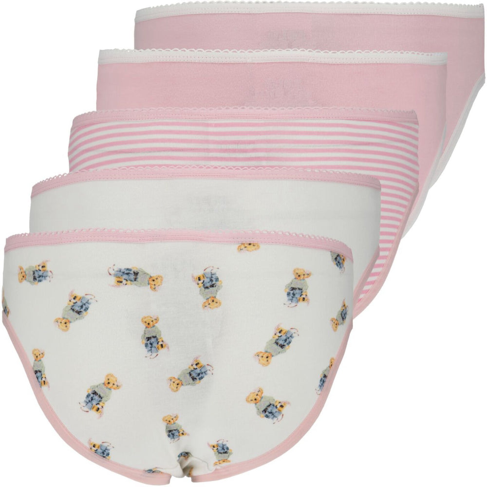 Køb Polo Ralph Lauren Hint Of Pink Polo 5 Pack Bikini Brief