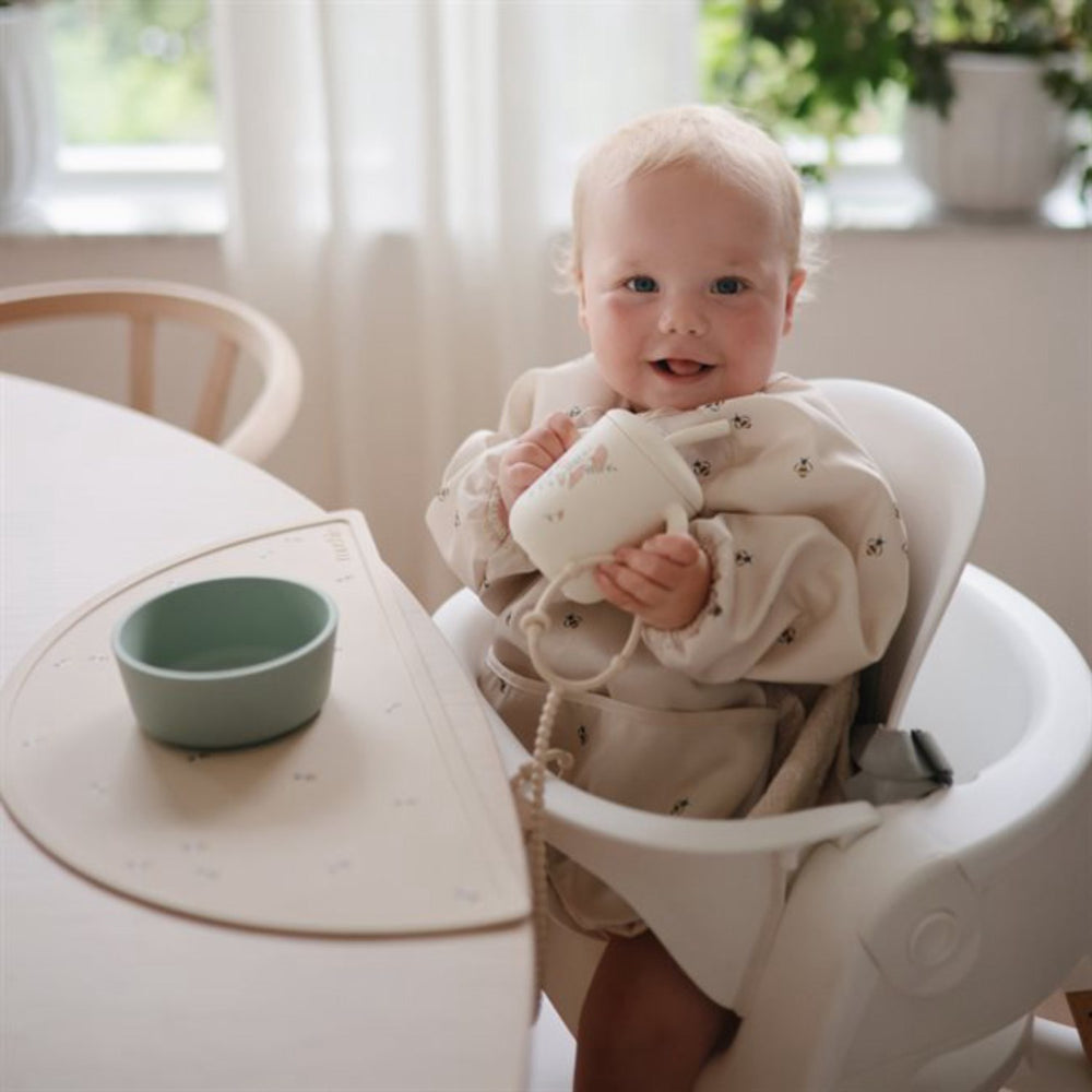 Køb Mushie Bees ​​Long Sleeve Hagesmæk