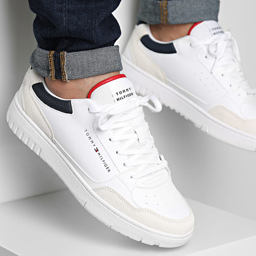 Baskets Core Leather Mix 5058 White