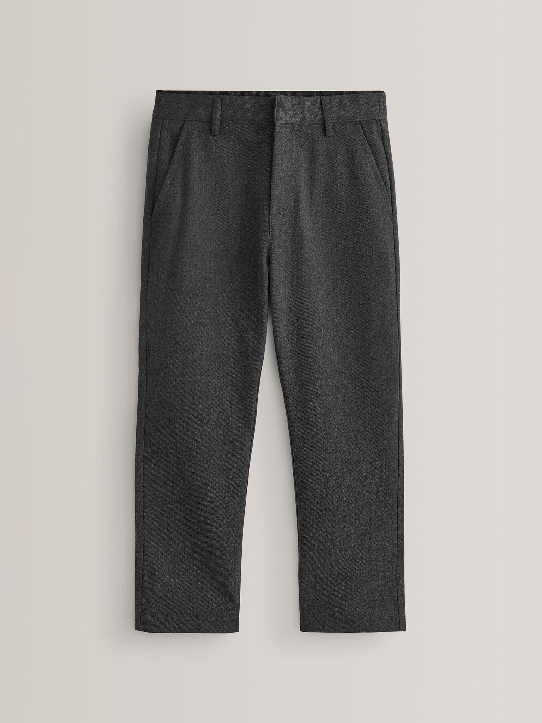 Grijs - Schoolbroek met rechte pijpen (3-17jaar)