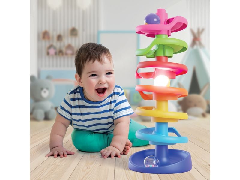 Quercetti Kugelturm mit leuchtendem Ball Lernspielzeug für Kinder