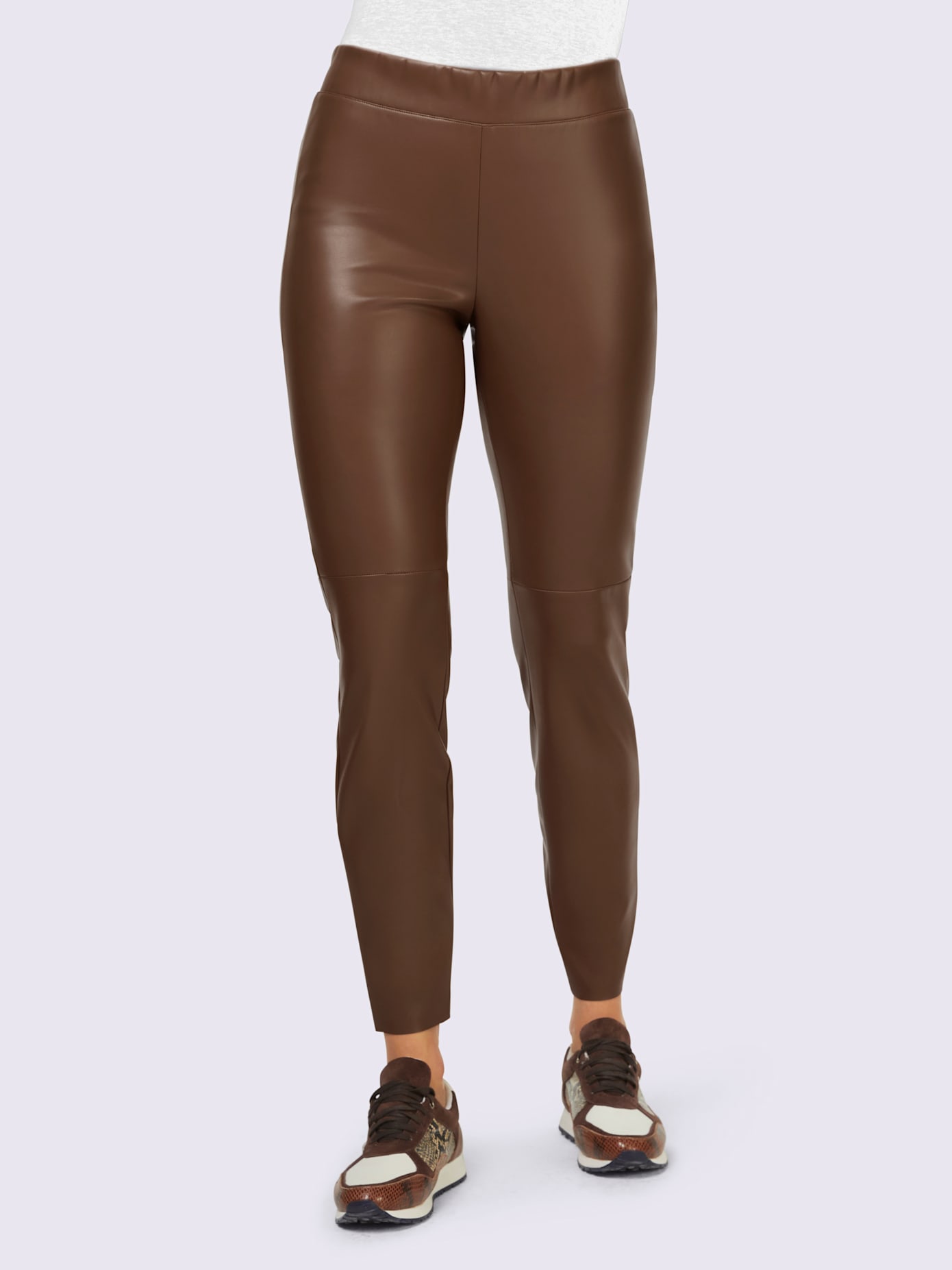 Leggings en imitation cuir imitation cuir souple