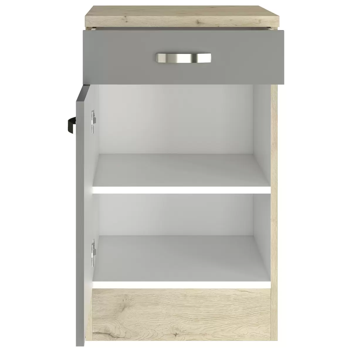Küchenunterschrank Shadow grau,Eiche