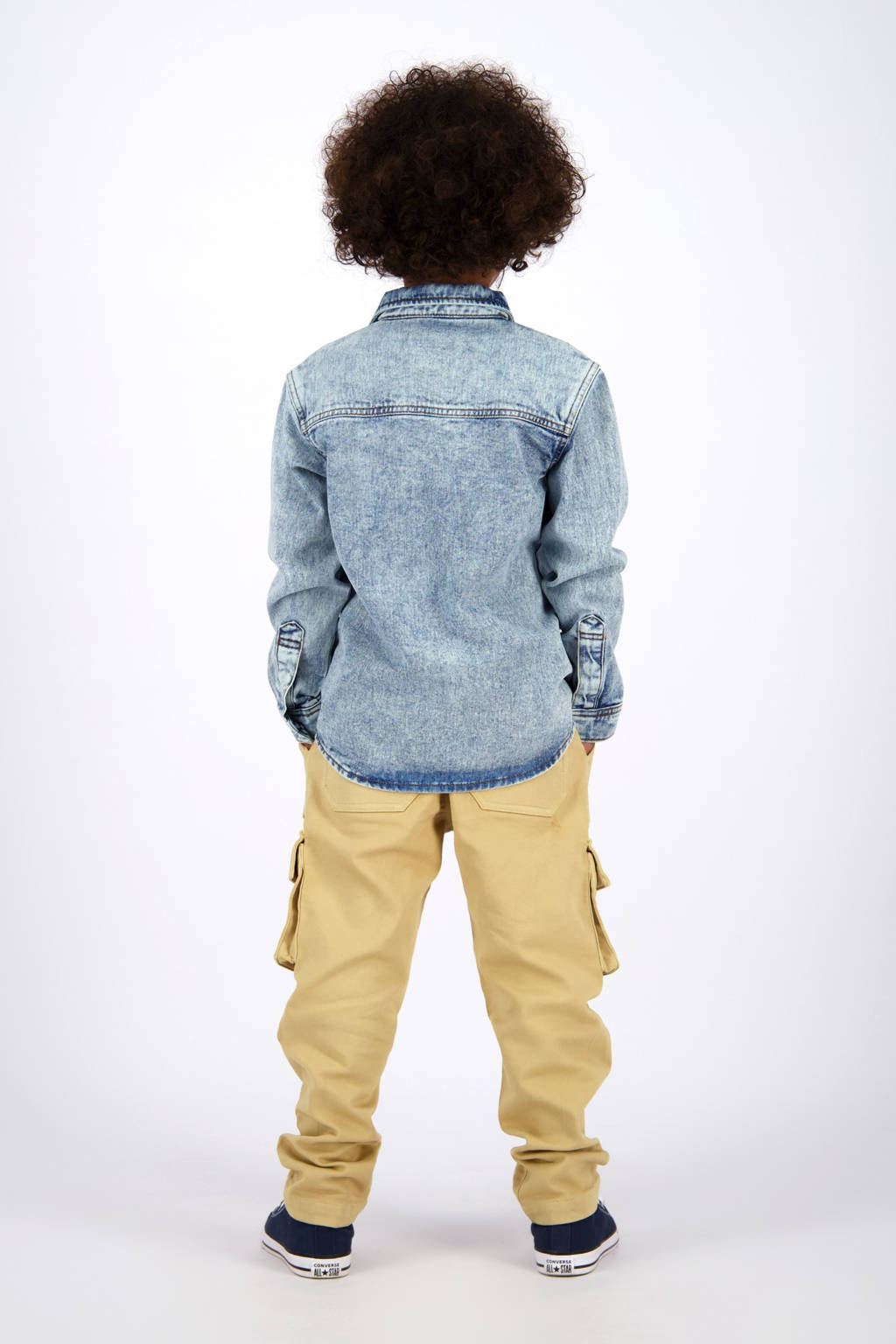 Vingino overhemd light blue denim