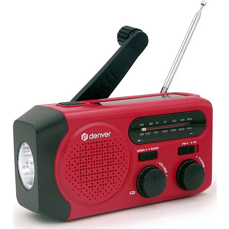 Denver SCR-2010 AM/FM nødradio med lommelygte