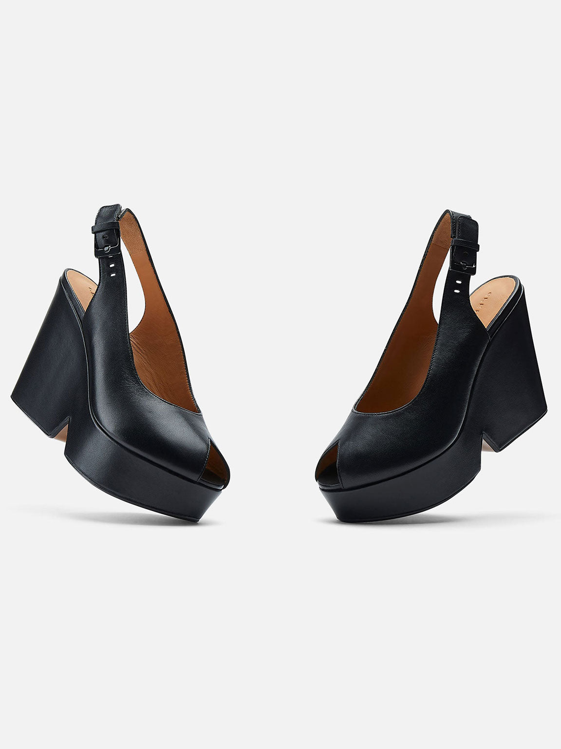 WEDGES - DYLAN wedges, lambskin black