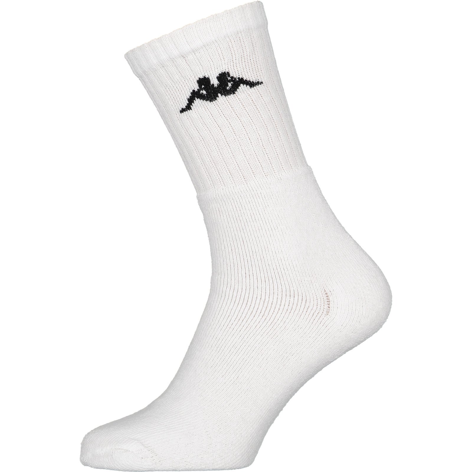 Kappa Sportsocken, 3 Paar 43-46, weiss