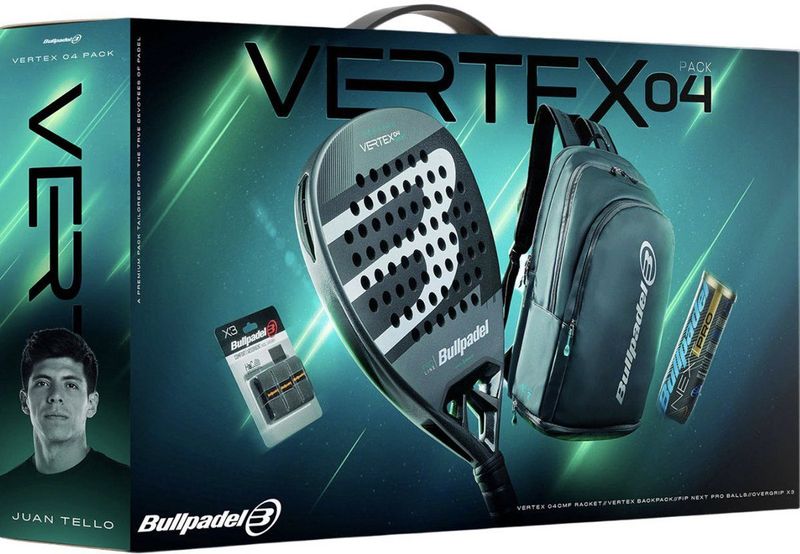 Bullpadel Vertex 04 Comfort Pack - padelracket - pakket