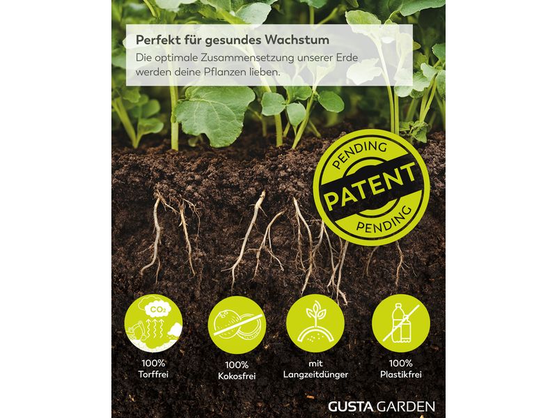 Gusta Garden Pelletierte Quellerde 4.6 kg Pelletierte Quellerde für Gemüsepflanzen