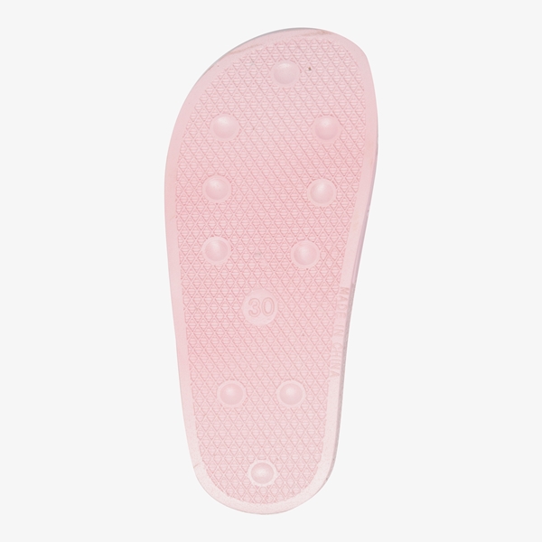 Meisjes badslippers roze met unicorn