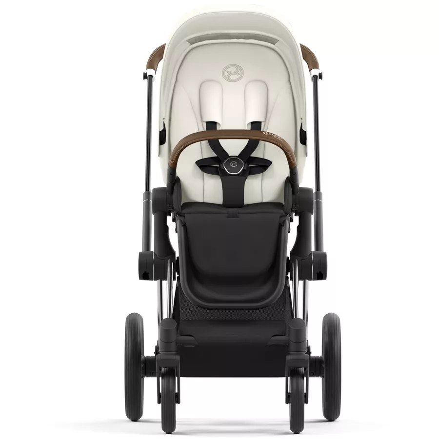 cybex PLATINUM Kombikinderwagen New Priam Chrome Brown Off White