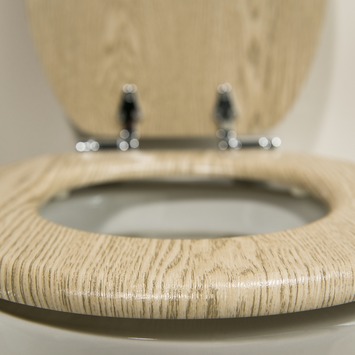 Tiger WC bril Steigerhout met Softclose