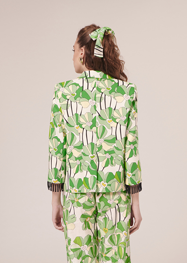 Veste Valensoleverte imprimée à fleurs