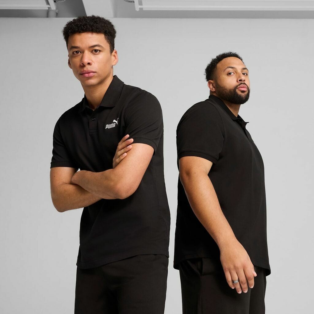 PUMA<br>Polo em algodão piqué essencial