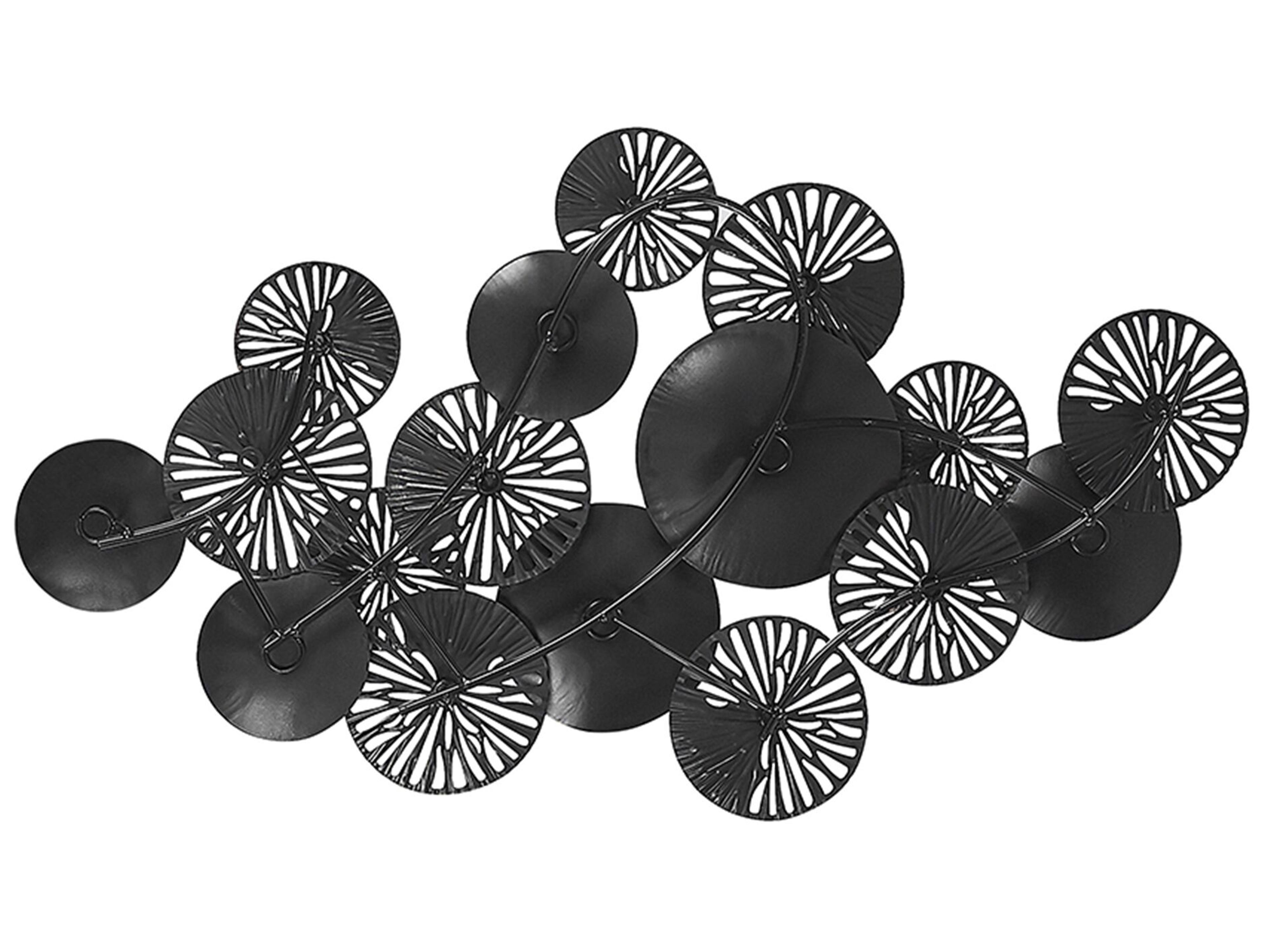 Wanddecoratie OSMIUM Metaal 50 cm Zilver