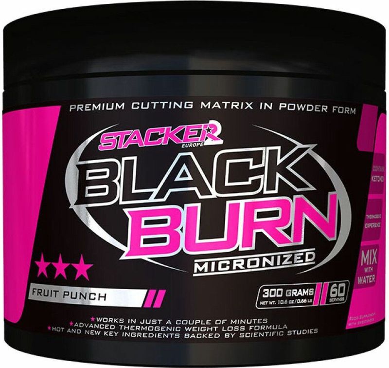 Stacker 2 Black Burn Micronized 300gr (60 servings) Lemon