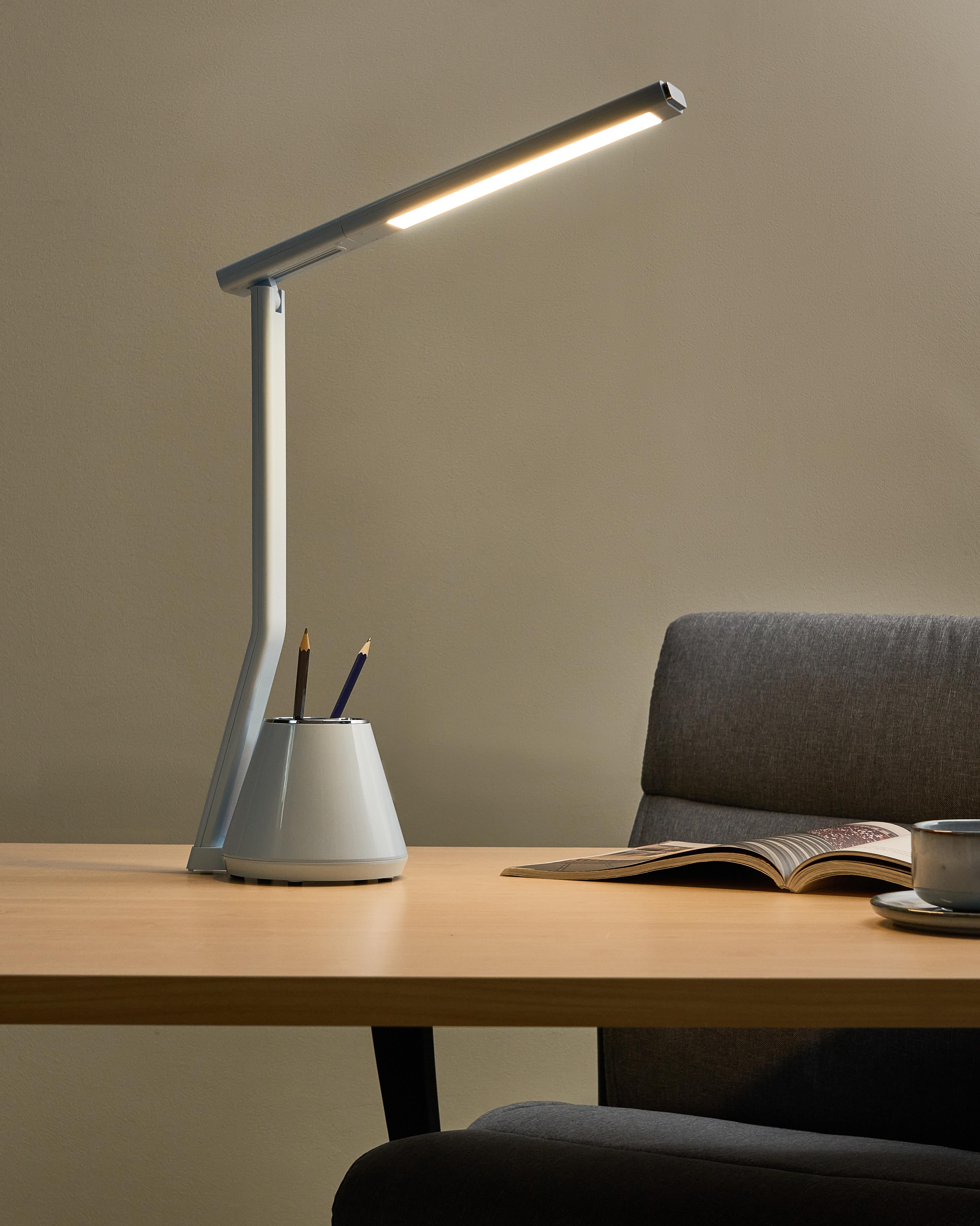 LED bureaulamp DENEB met dimmer Lichtblauw