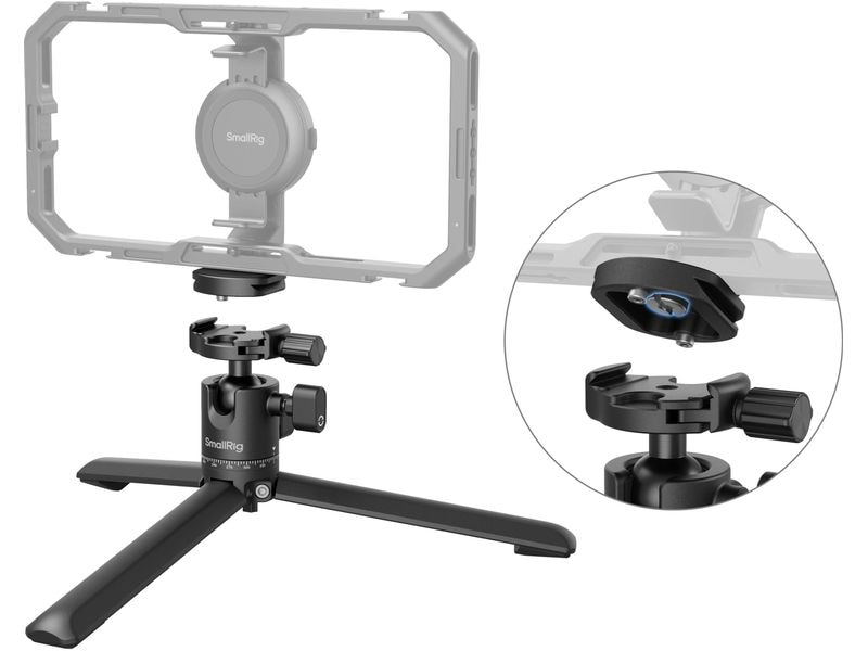 Smallrig Smartphone-Stativ mit Arca-Swiss-Schnellwechselpla Geeignet für Makrofotografie, Smartphone-Fotografie, Live-Streaming