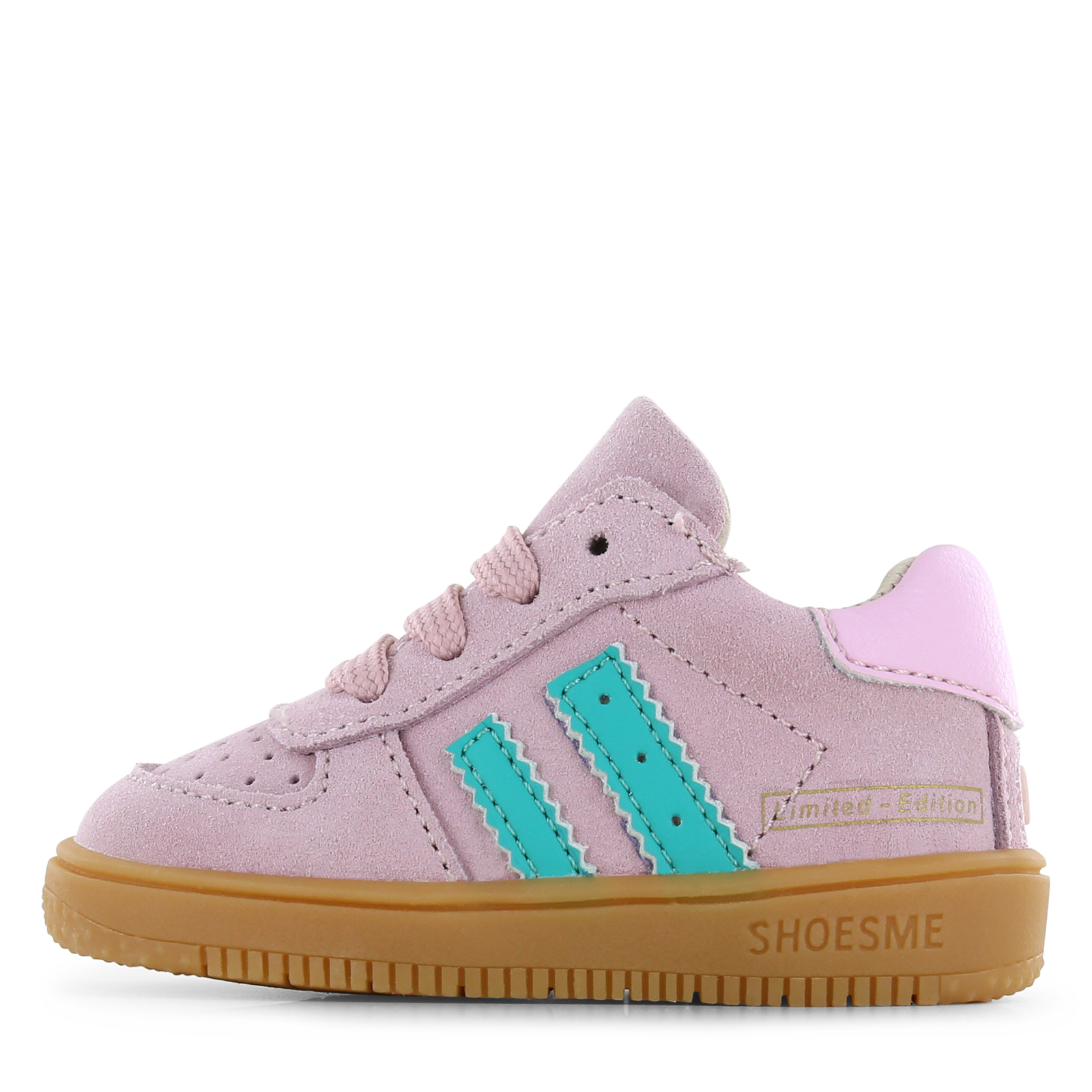 Shoesme roze sneakertje Microfiber leer, Suède | Meisjes schoenen