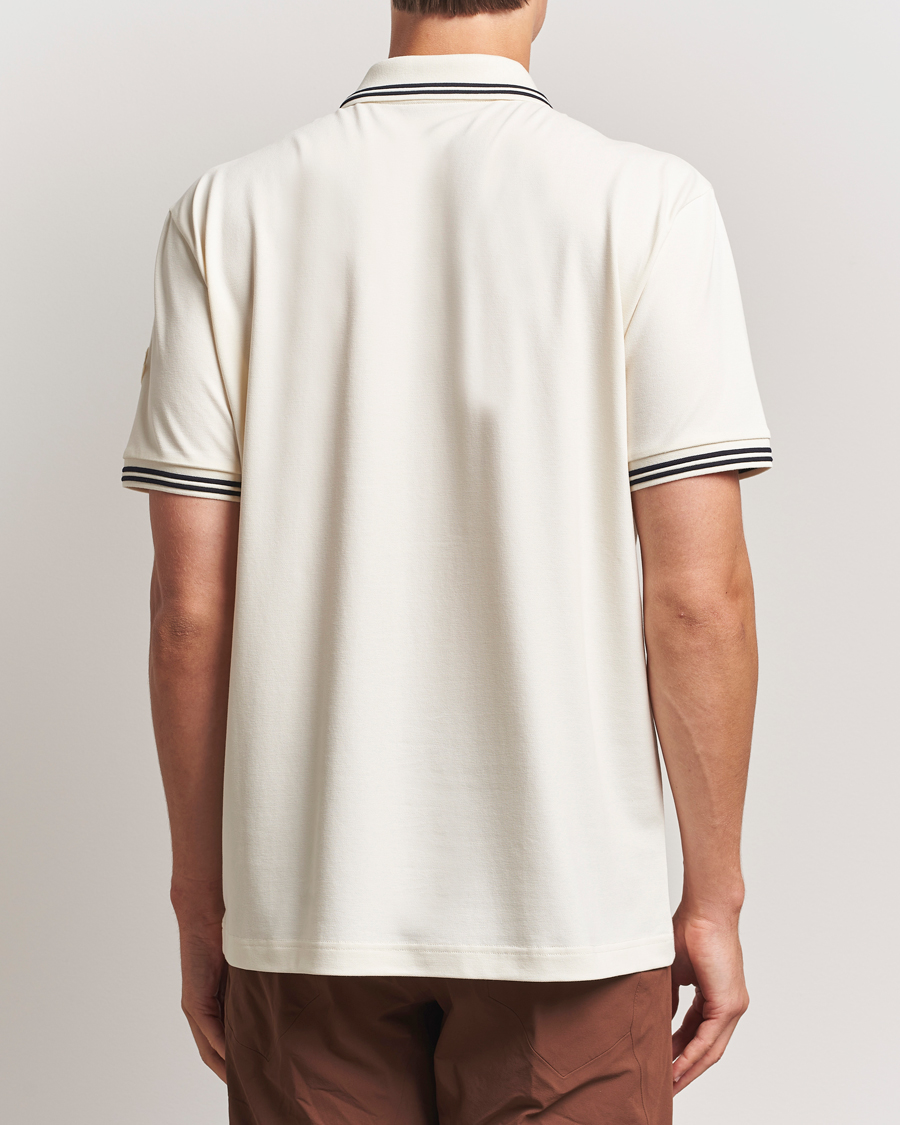 Moncler Vintage Logo Polo Off White