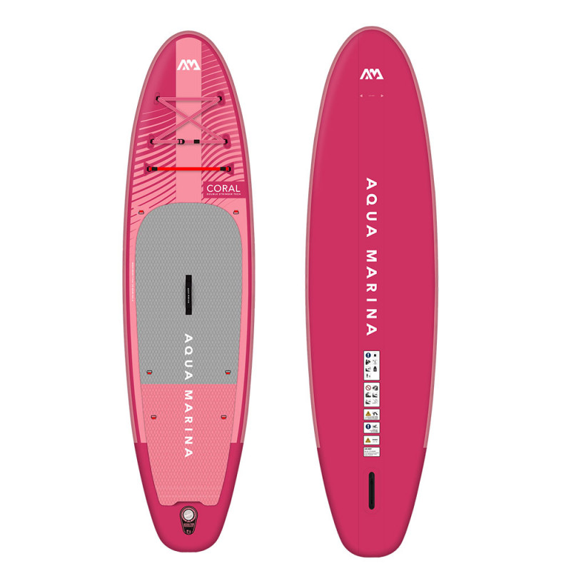 PADDLE GONFLABLE AQUA MARINA CORAL 10.2 RASPBERRY