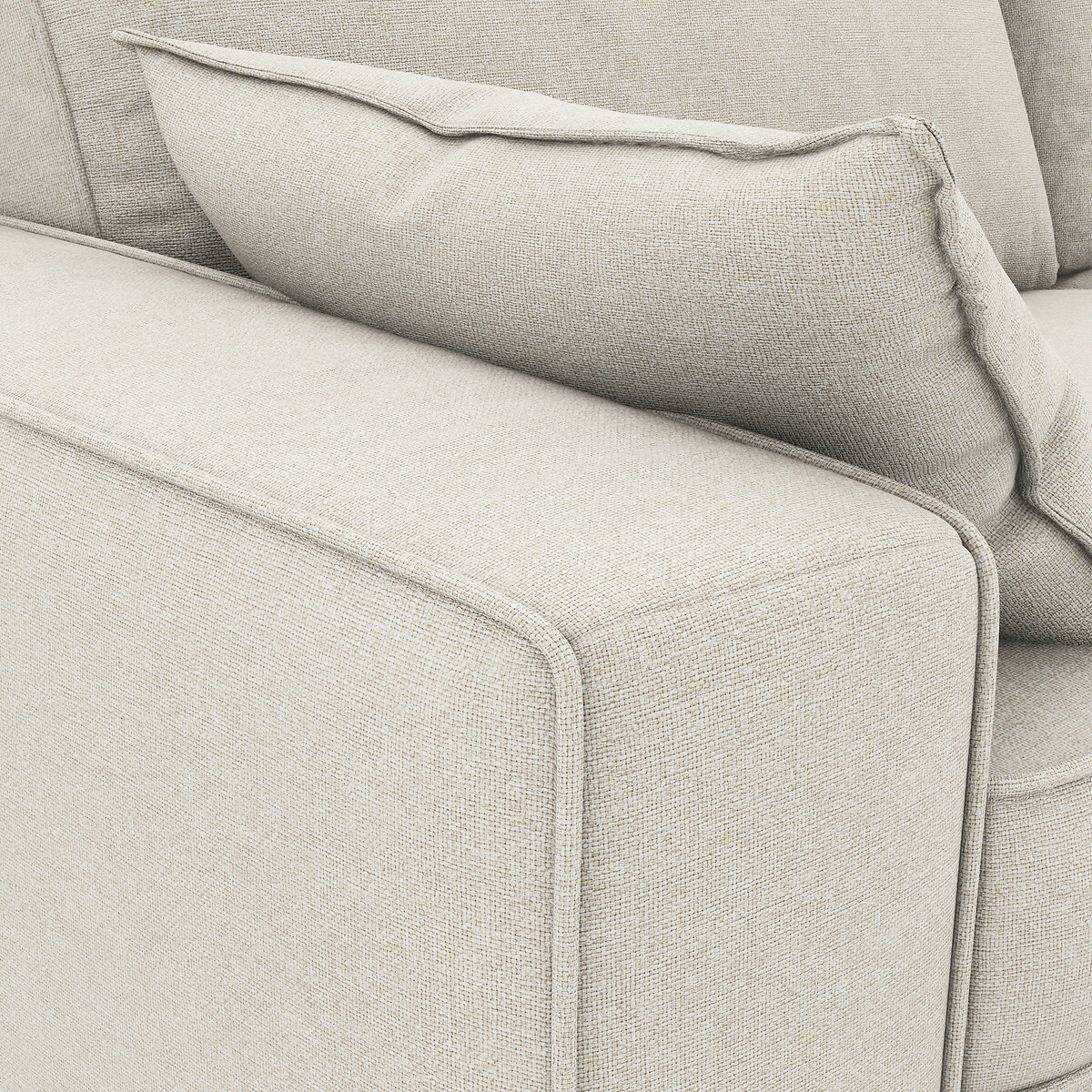 LA REDOUTE INTERIORS<br>Sofá-cama de canto em tecido texturizado, espuma, Cecilia