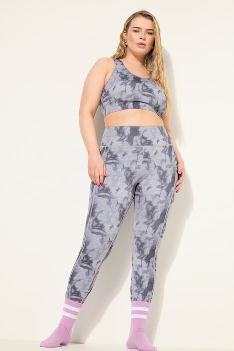 Sport-Tights, Batik-Print, Elastikbund