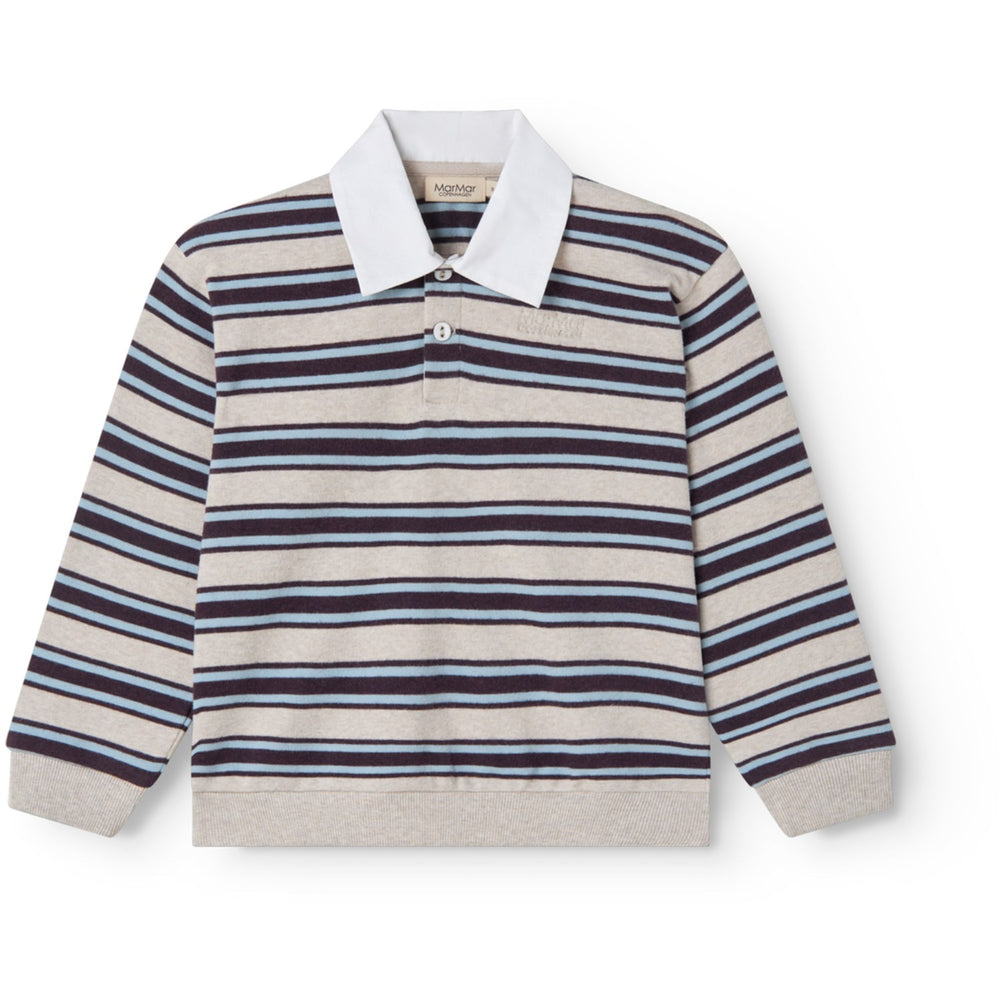 Køb MarMar Modal Sweat College Stripe Thanos Polo Bluse