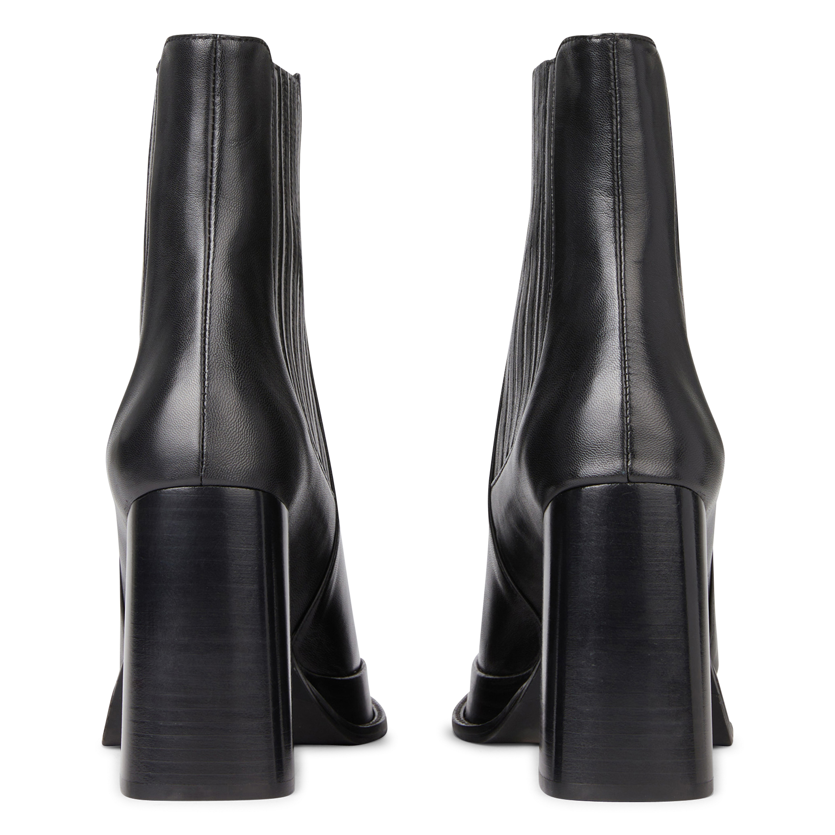 DEVA - Bottines à plateforme en cuir | Noir