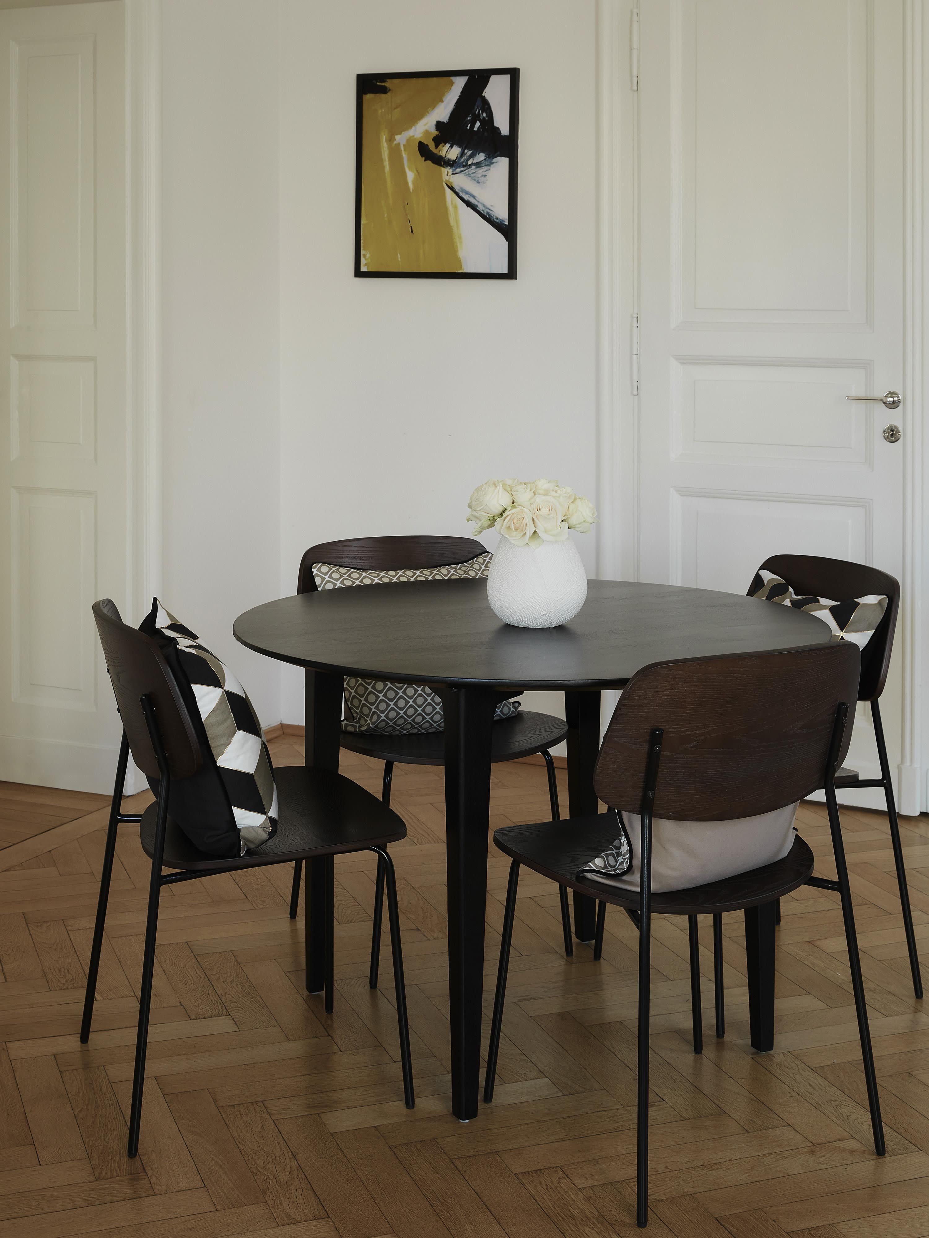 Ronde eettafel Archie van mangohout, in verschillende formaten