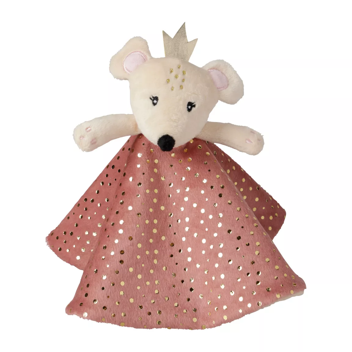Doudou bébé (26 cm) Souris Rose