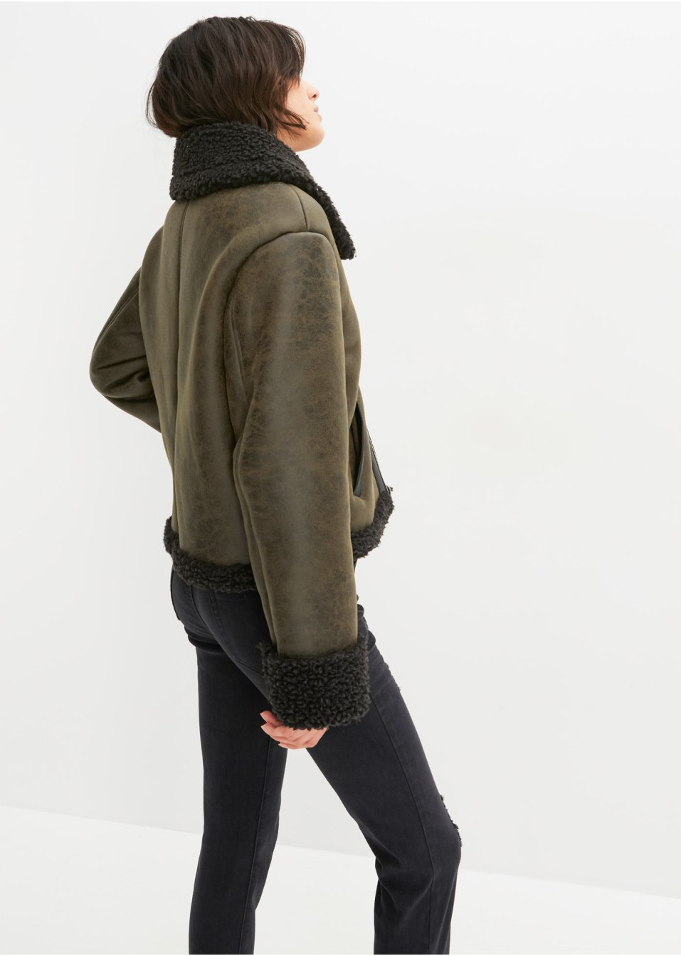 Veste synthétique imitation mouton