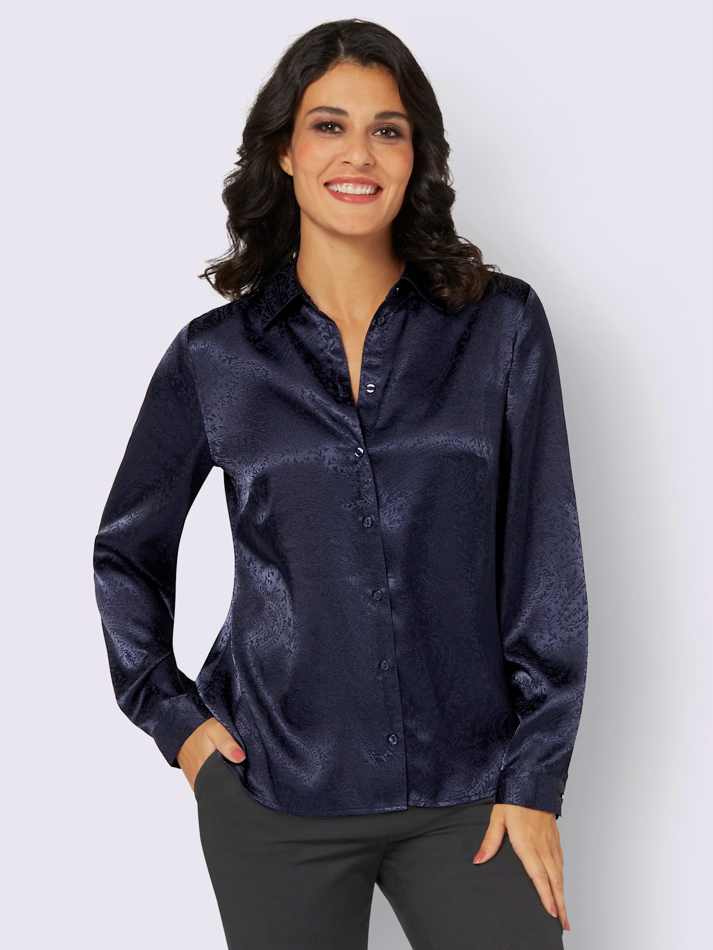 Chemisier joli motif jacquard
