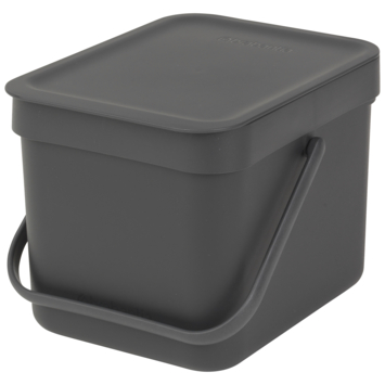Brabantia afvalemmer Sort & Go 6l grijs