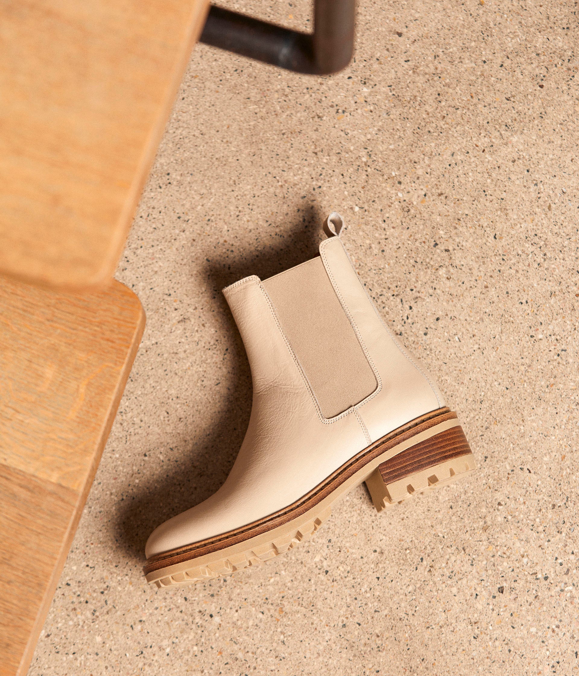 Chelsea boots écrues Calista