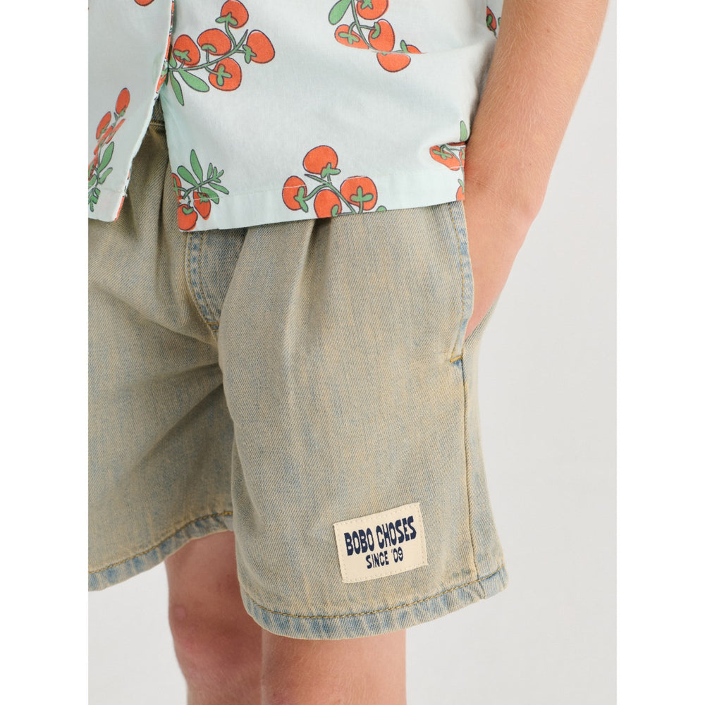 Køb Bobo Choses Prussian Blue Bobo Choses Since 09 Denim Bermuda Shorts