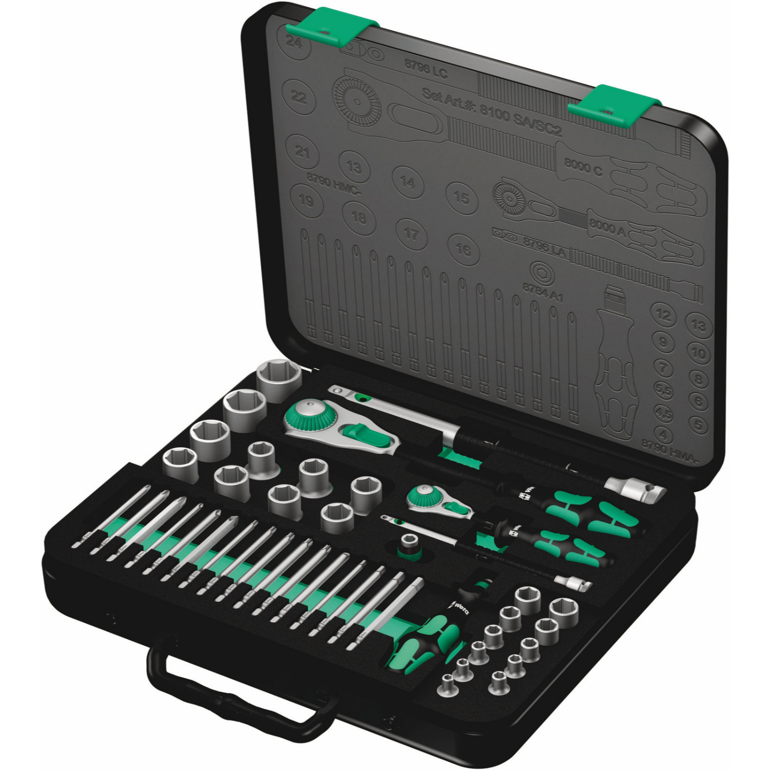 Wera 5160785001 43-delige Zyklop Speed Ratelset - Metrisch - 1/4