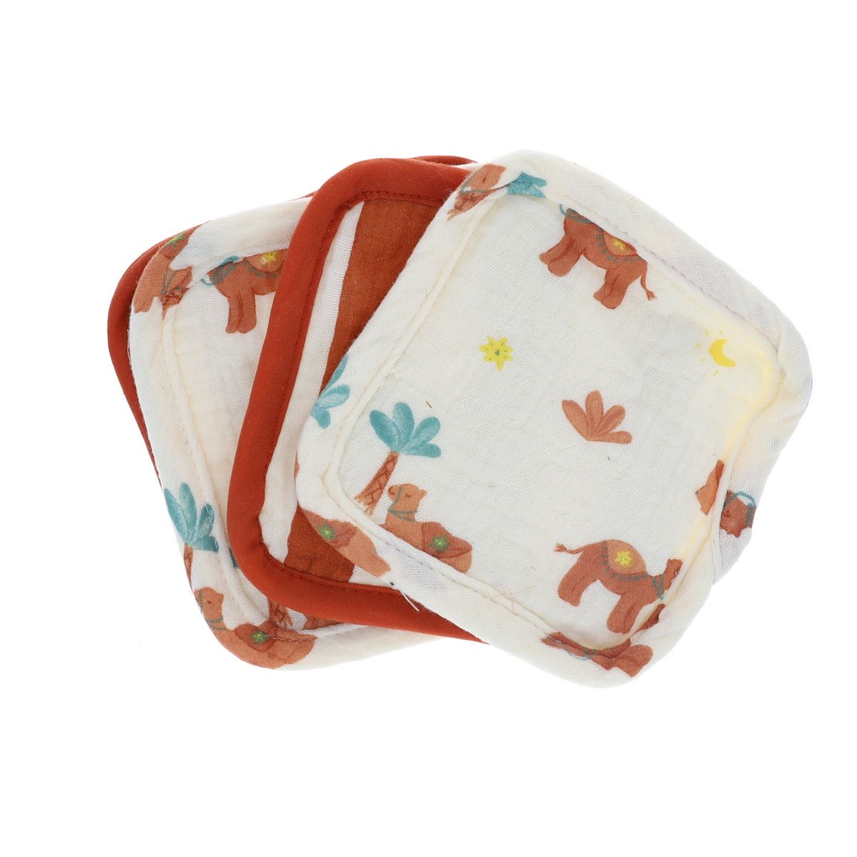 Lot de 5 lingettes lavables en éponge - Sahara Petit toi