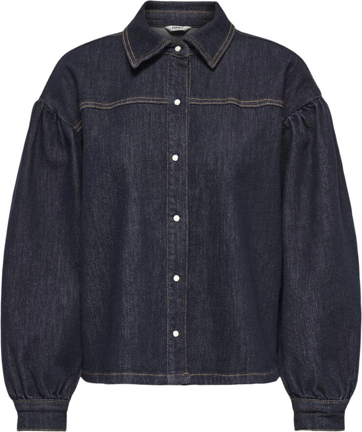ONLY ONLNORELA LS RINSE DNM SHIRT MAE Dark blue denim