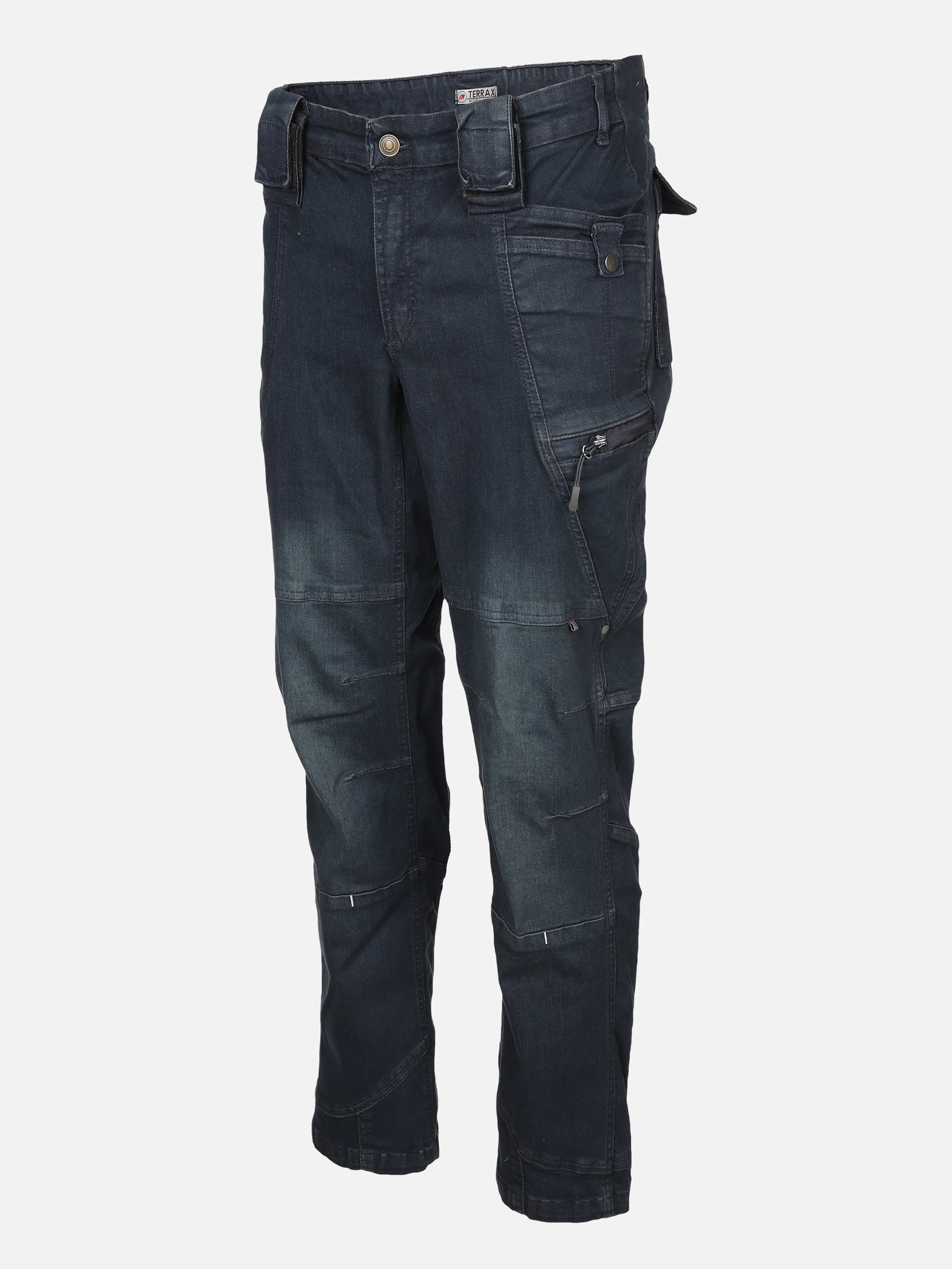 Herren Denim Arbeitshose mit vielen Details